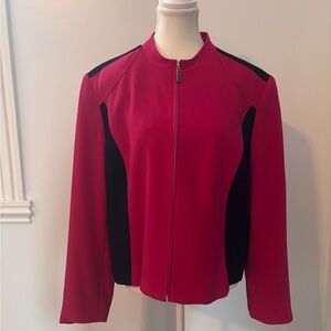 Women's Fushia and Black Louben Vintage Jacket